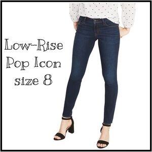 Low-Rise Pop Icon Skinny Jeans size 8